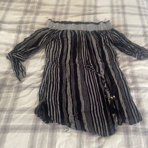 Off the shoulder mini dress